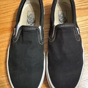Vans Black Canvas Slip-Ons